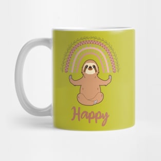 Happy Sloth Spirit Animal Mug